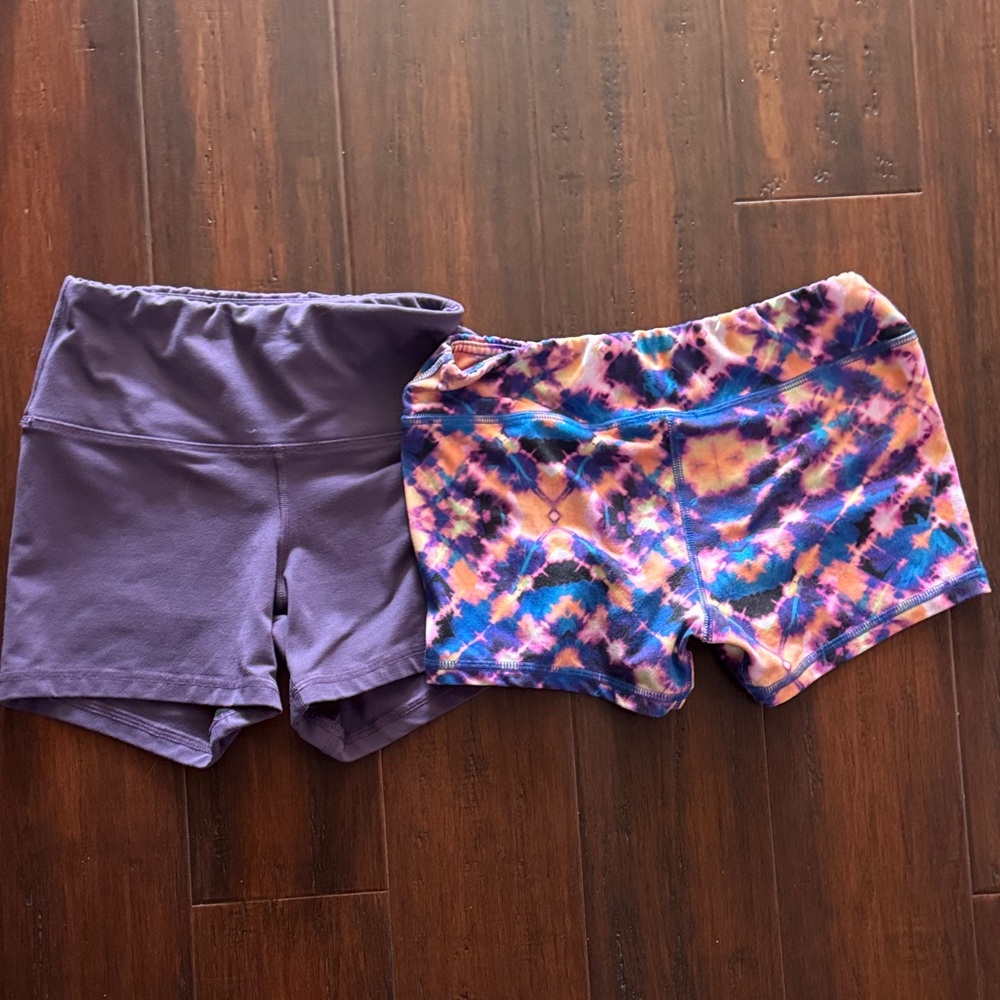 FLEO Purple and Tie-Dye Shorts Set - Picture 4 of 4